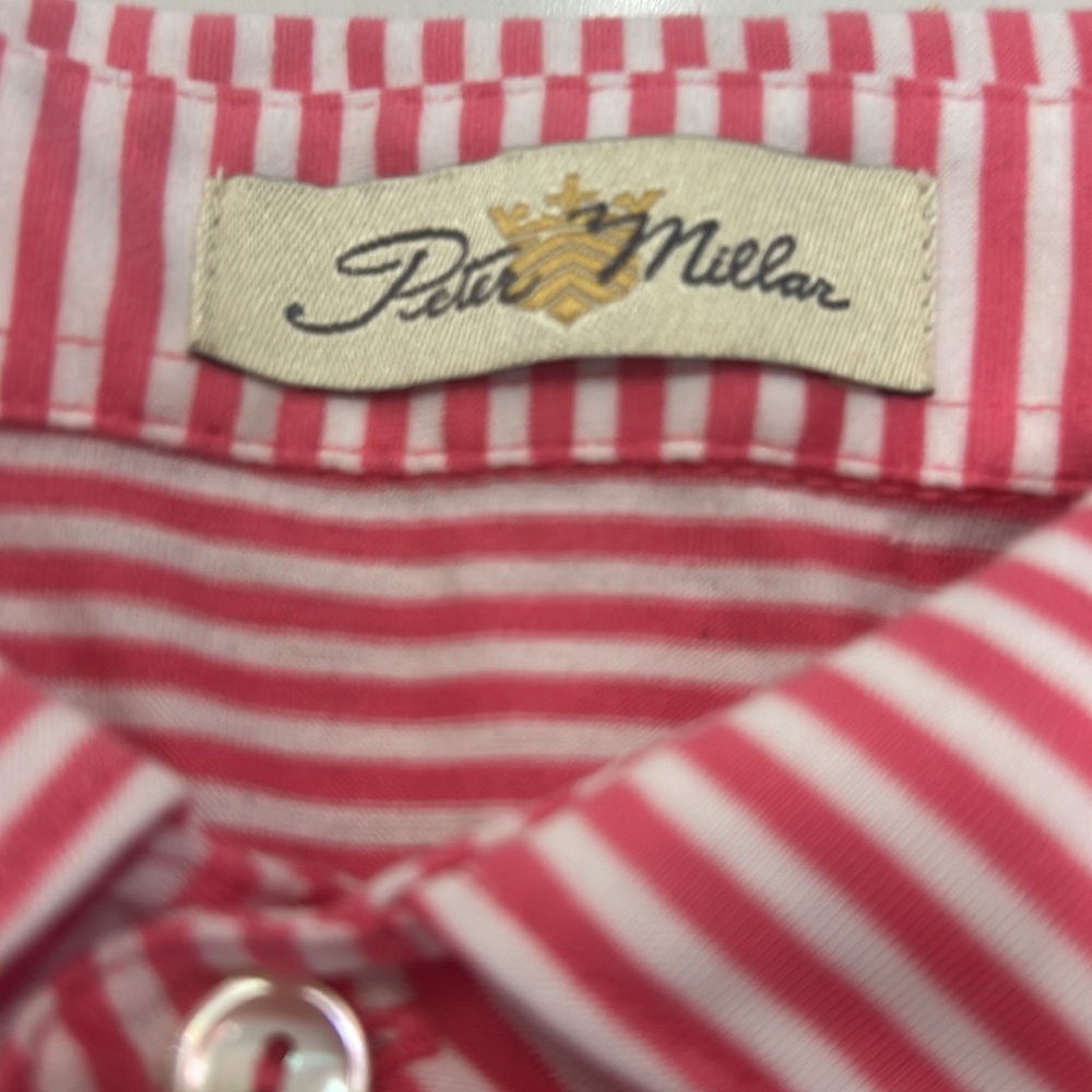 Peter Millar Hales Performance Jersey Striped‎ Polo. Size XL (798K) - Picture 5 of 11